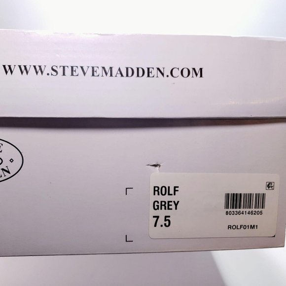 Steve Madden Rolf Low Top Sneaker Grey NEW Mens Size 7.5 / Womens Size 9.5 - Picture 6 of 7